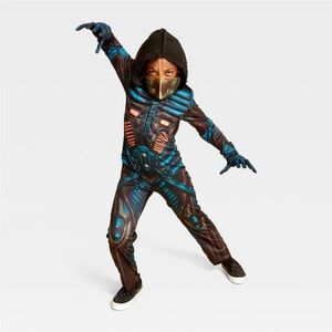 NWT Hyde and EEK Kid’s Glow Under Blacklight Costume Desert Warrior Halloween
